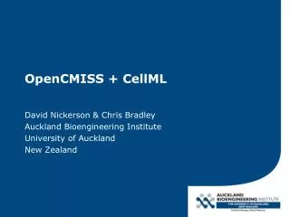 OpenCMISS + CellML