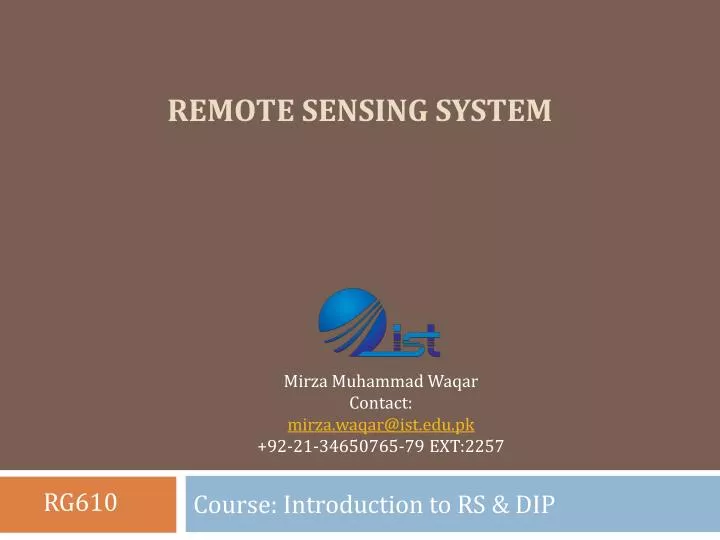 remote sensing system