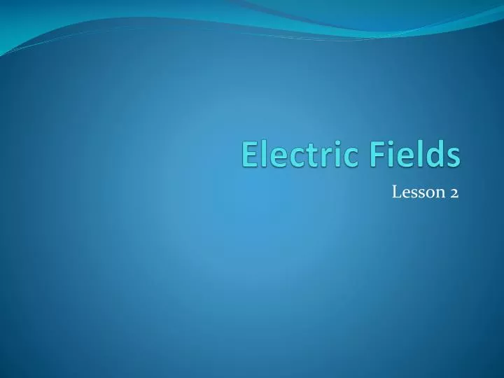 electric fields