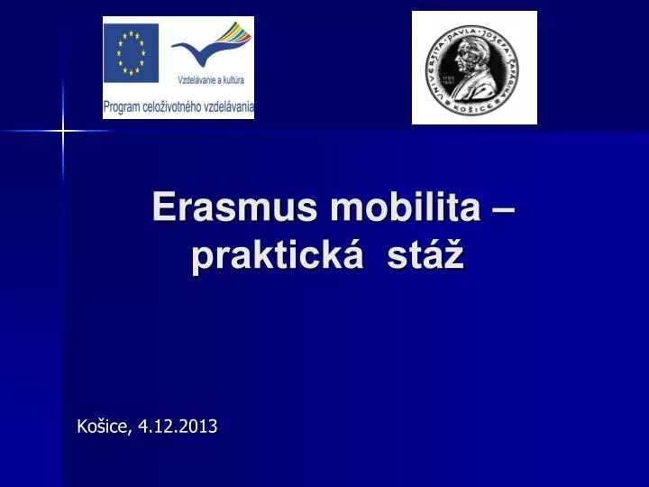 erasmus mobilita praktick st