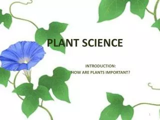 PLANT SCIENCE