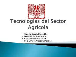 tecnolog as del sector agr cola