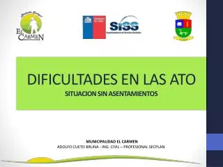 dificultades en las ato situacion sin asentamientos