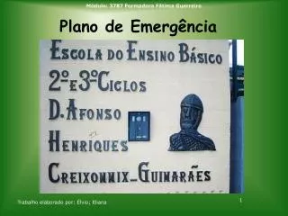 plano de emerg ncia