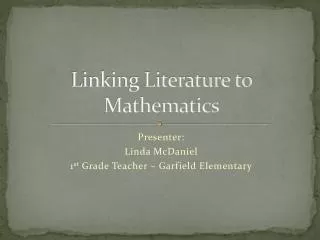 Linking Literature to Mathematics