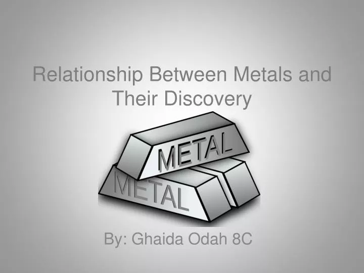 relationship between metals and their discovery
