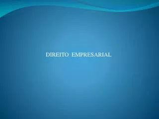 direito empresarial