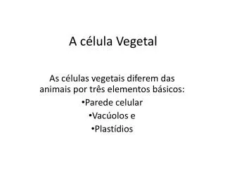 a c lula vegetal