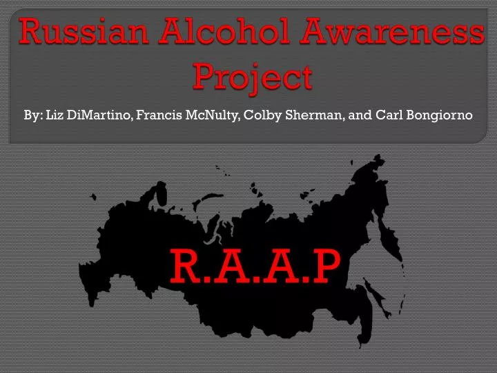russian alcohol awareness project