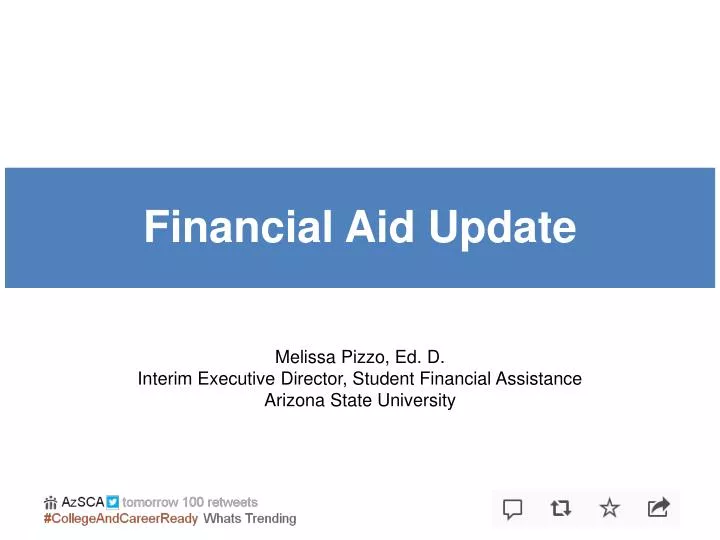 financial aid update