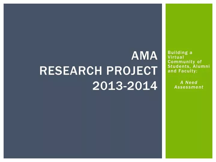 ama research project 2013 2014