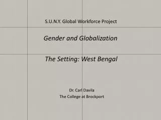 Gender and Globalization