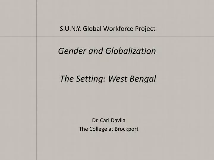 gender and globalization