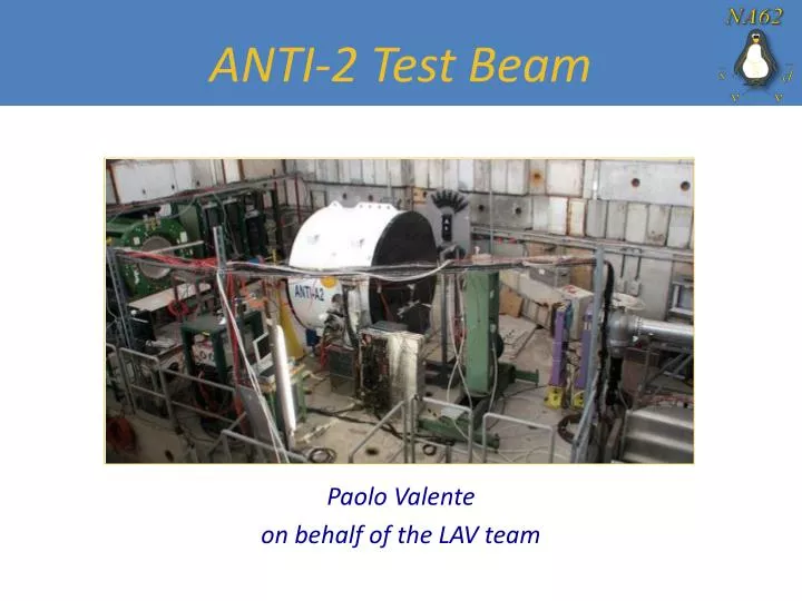 anti 2 test beam