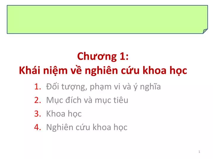 ch ng 1 kh i ni m v nghi n c u khoa h c