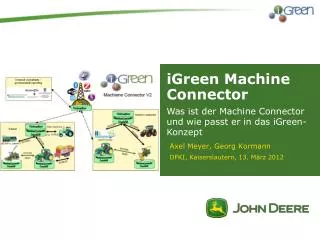 igreen machine connector