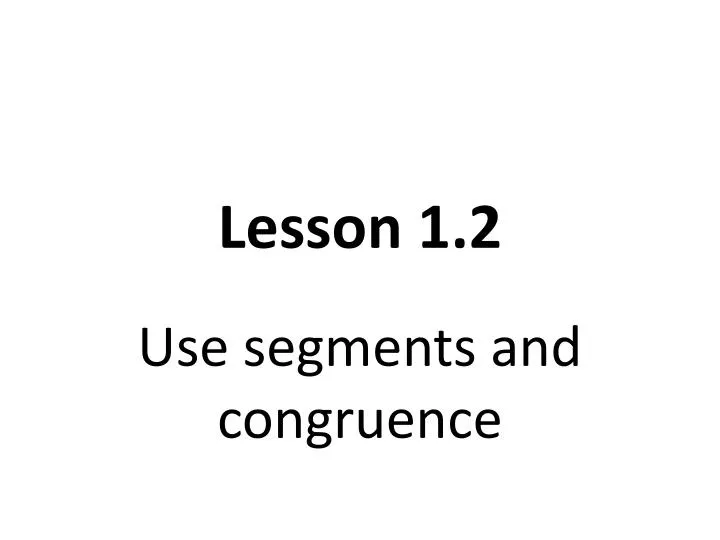 lesson 1 2