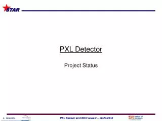 PXL Detector Project Status