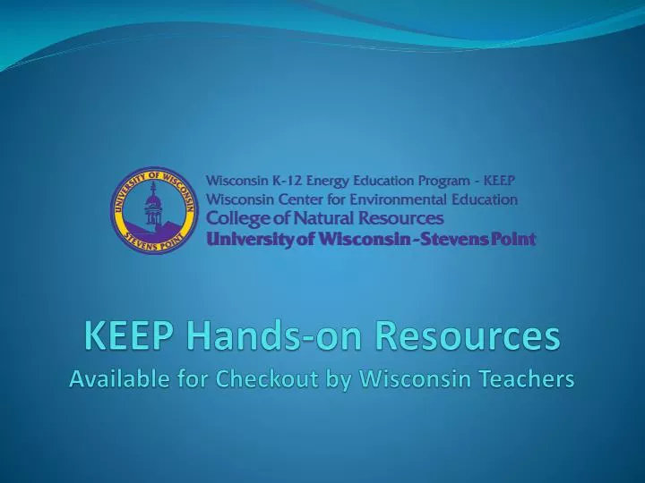 keep hands on resources available for checkout by wisconsin teachers