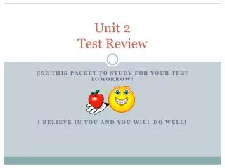 unit 2 test review