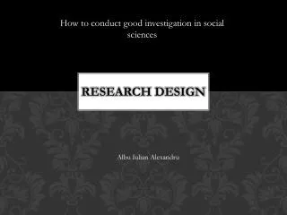 Research design