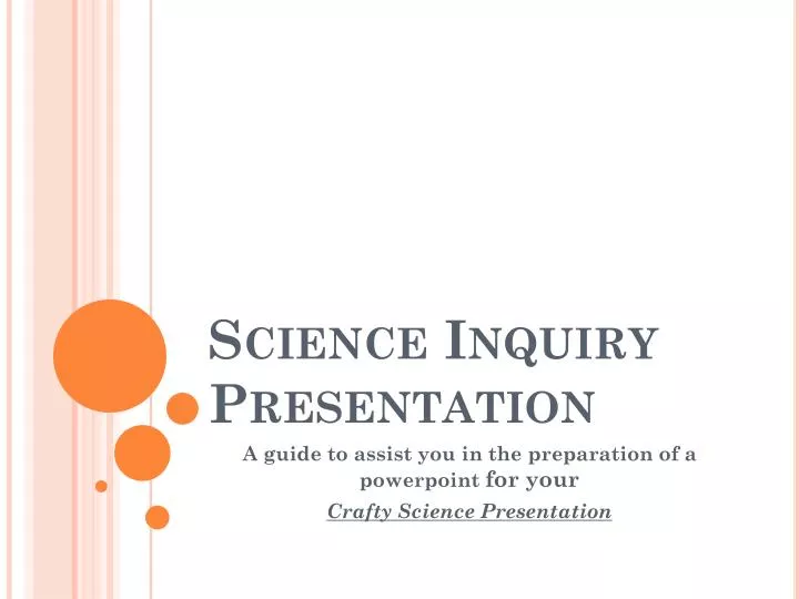 science inquiry presentation