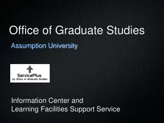 Office of Graduate Studies