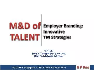 Employer Branding: Innovative TM Strategies