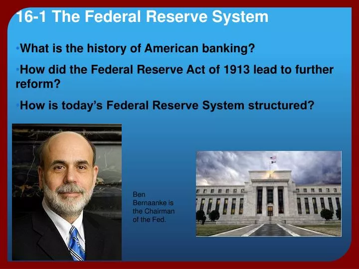 16 1 the federal reserve system