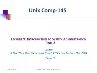 Unix Comp-145