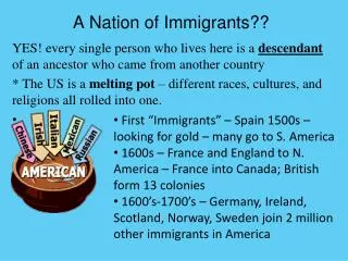 A Nation of Immigrants??