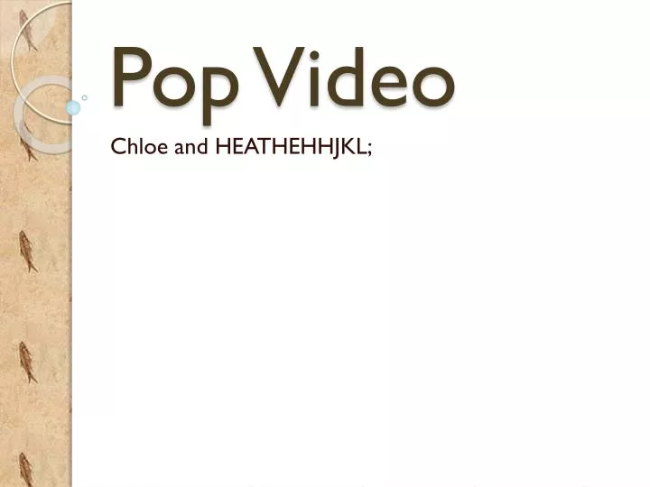 pop video