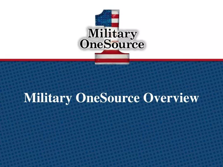 military onesource overview