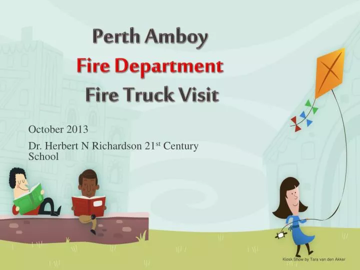 perth amboy fire department fire truck visit
