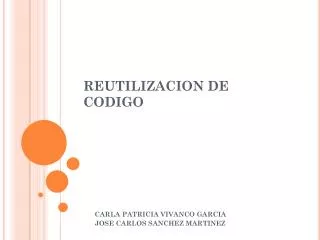 reutilizacion de codigo