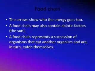 Food chain