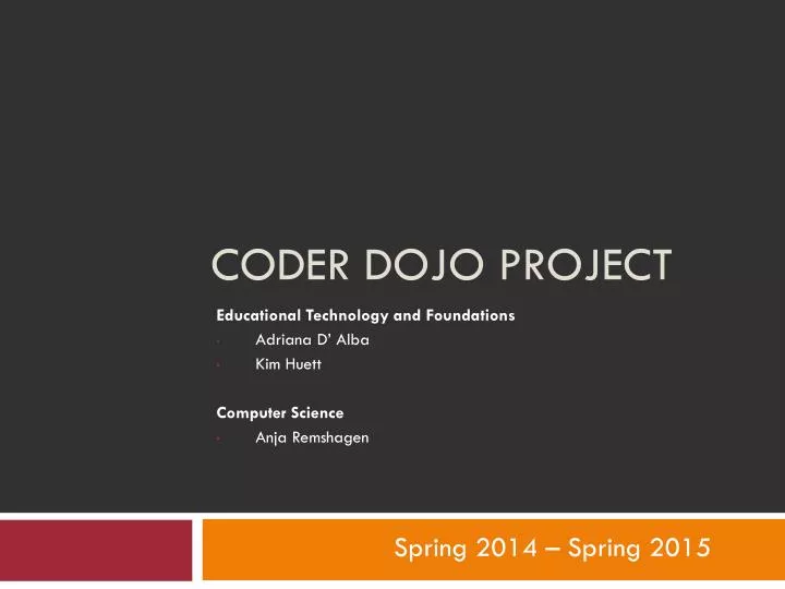 coder dojo project