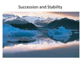 Succession and Stability