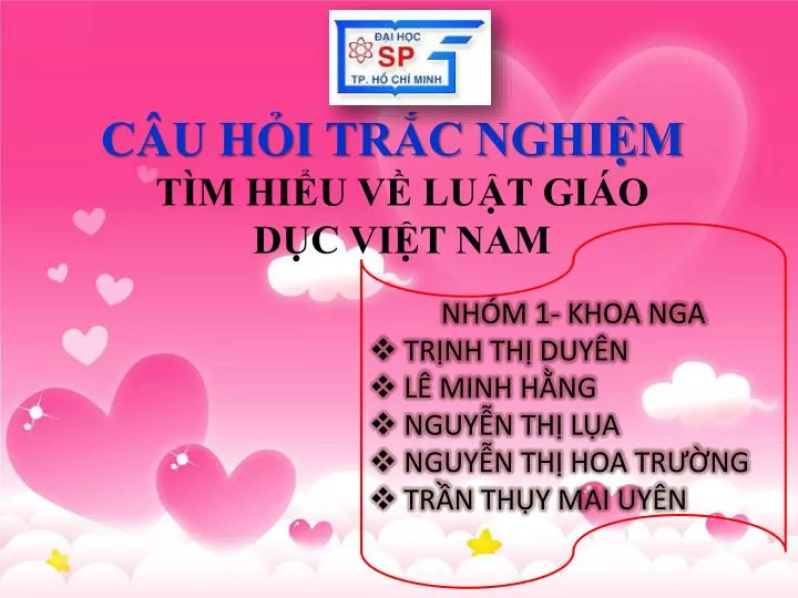 c u h i tr c nghi m