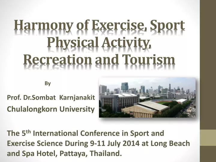 harmony of exercise sport physical activity recreation and tourism
