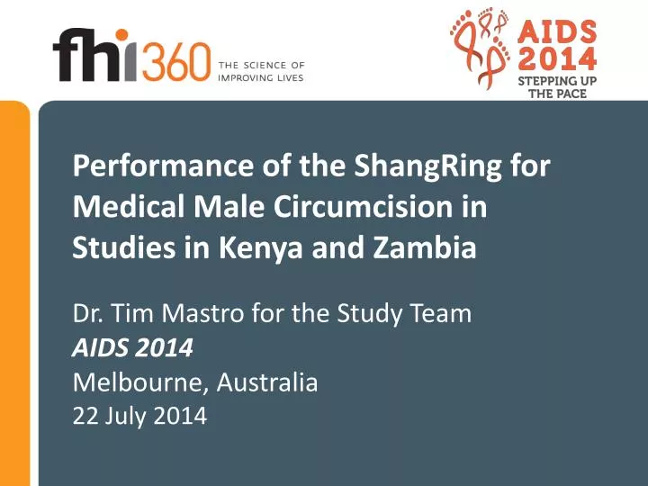 performance of the shangring for medical male circumcision in studies in kenya and zambia