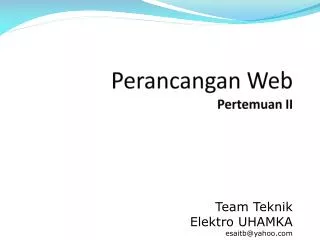 perancangan web pertemuan ii