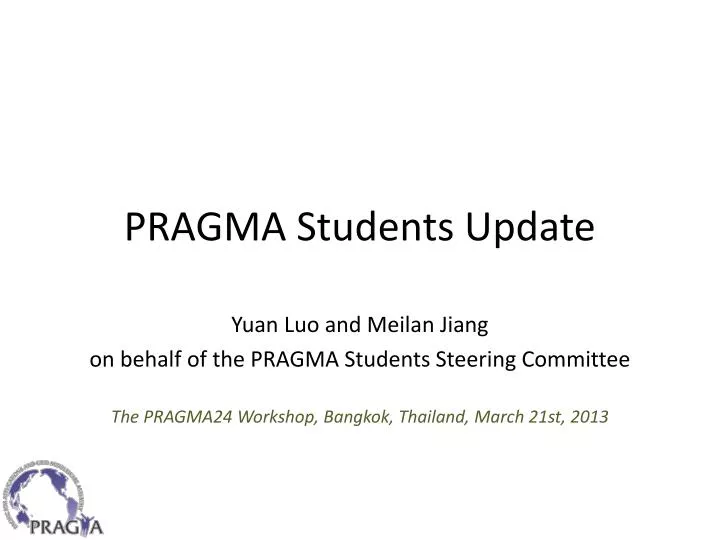 pragma students update