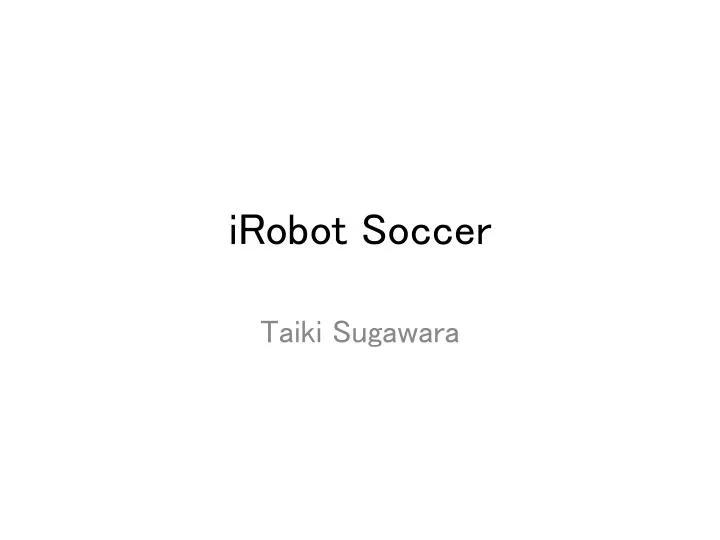 i robot soccer
