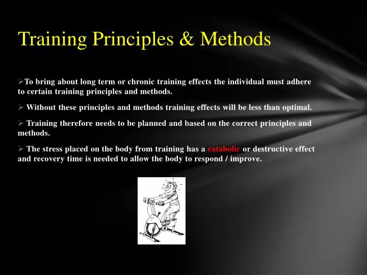 training principles methods
