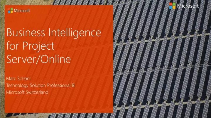 business intelligence for project server online