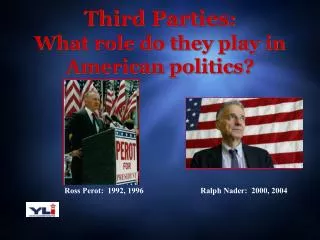 Third Parties : What role do they play in American politics?
