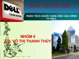 ph n t ch chu i cung ng c a c ng ty dell