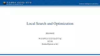 Local Search and Optimization