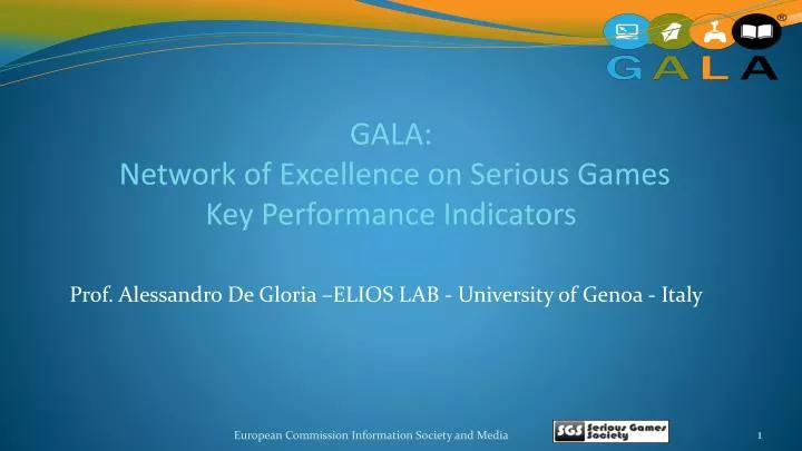gala network of excellence on serious games key performance indicators